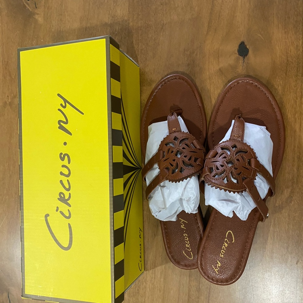 NEW IN BOX CIRCUS BY SAM EDELMAN SANDALS SZ 9.5 SADDLE - Picture 4 of 5